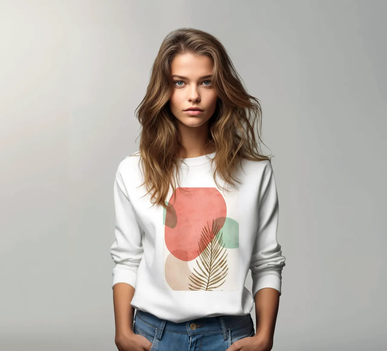 Tropical elegance - Abstract design sweatshirt by Whole©