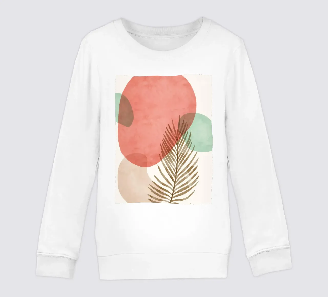 Tropical elegance - Abstract design kids sweatshirt by Whole©