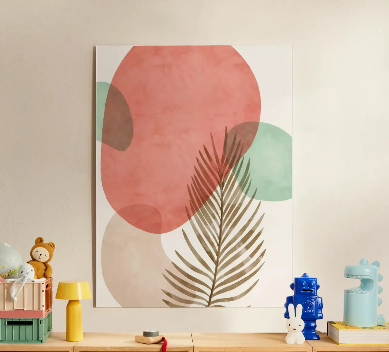 Tropische Eleganz – Abstraktes Design Acryl-Glas von Whole©