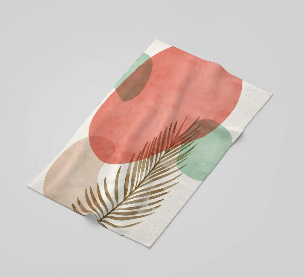 Tropical elegance - Abstract design beach towel by Whole©