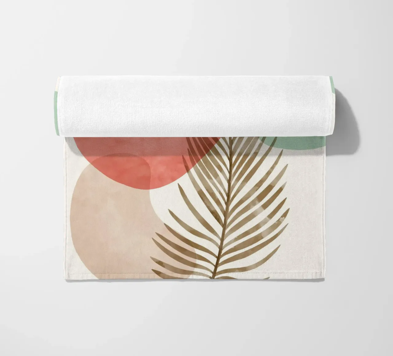 Tropical elegance - Abstract design beach towel by Whole©