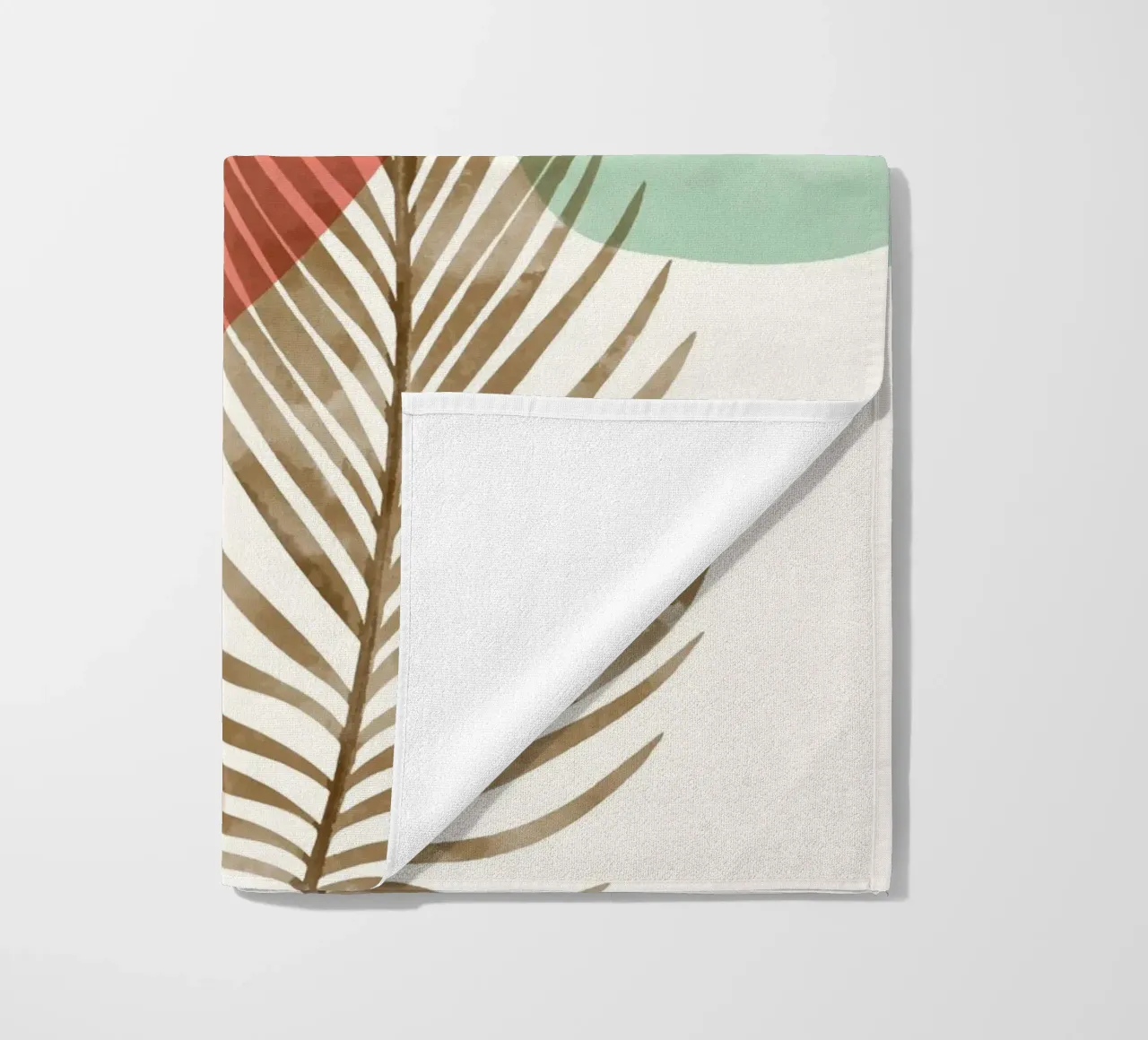 Tropical elegance - Abstract design beach towel by Whole©