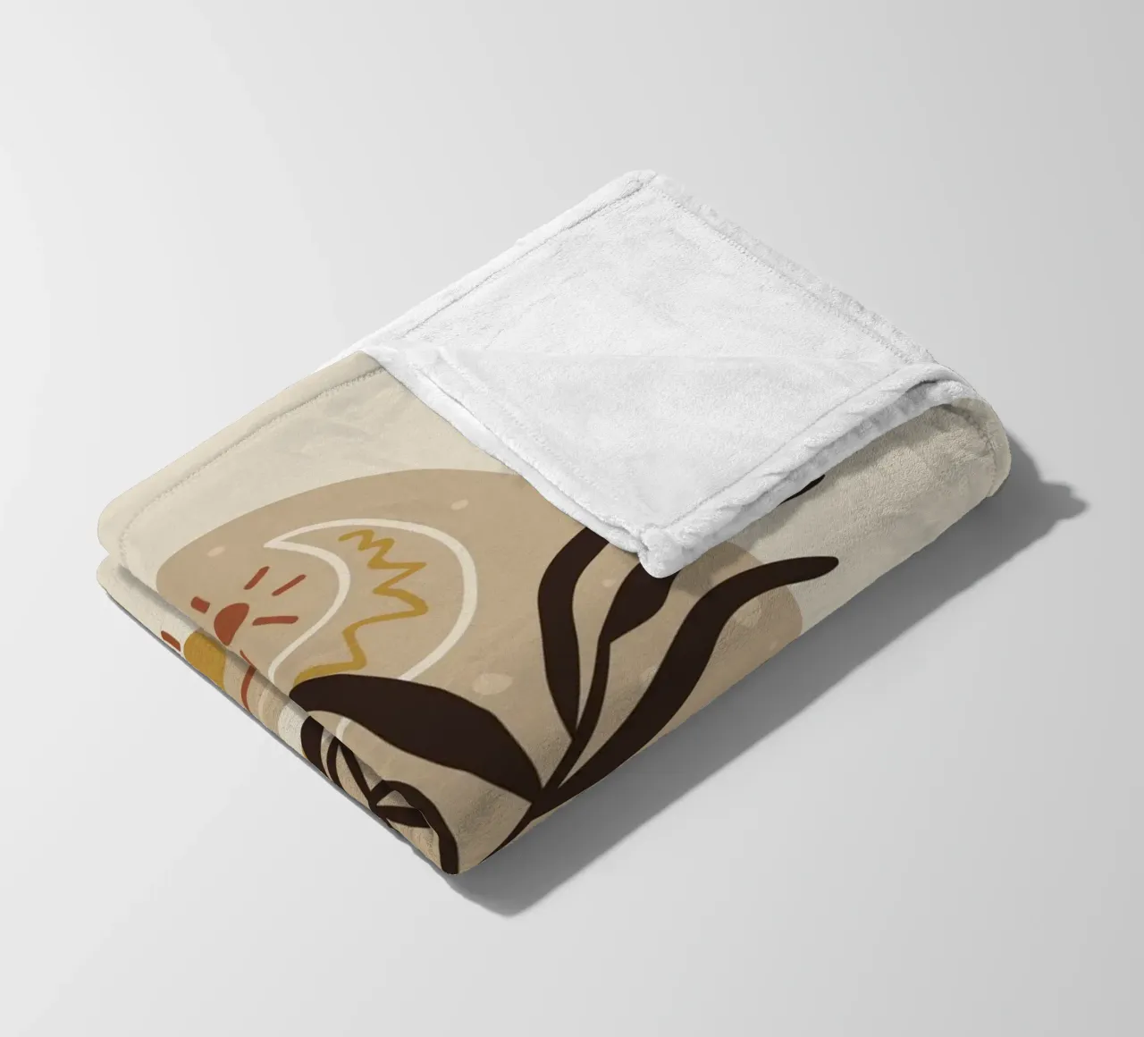 Natura boho - design astratto coperta in pile da Whole©