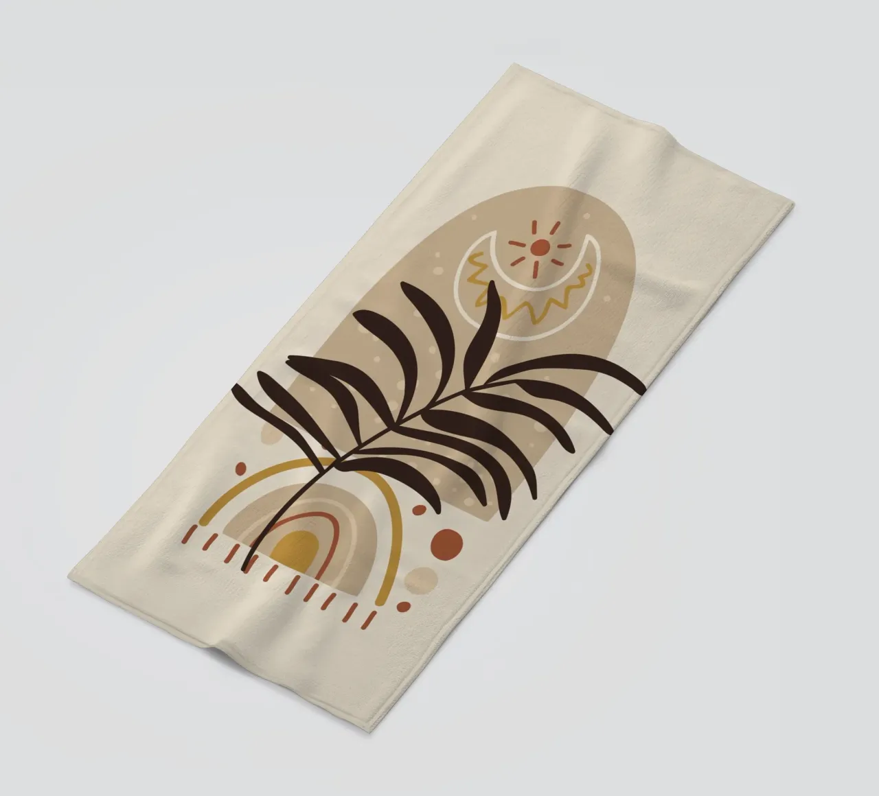Natura boho - design astratto telo mare da Whole©