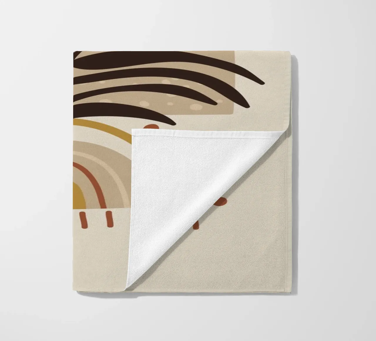 Natura boho - design astratto telo mare da Whole©