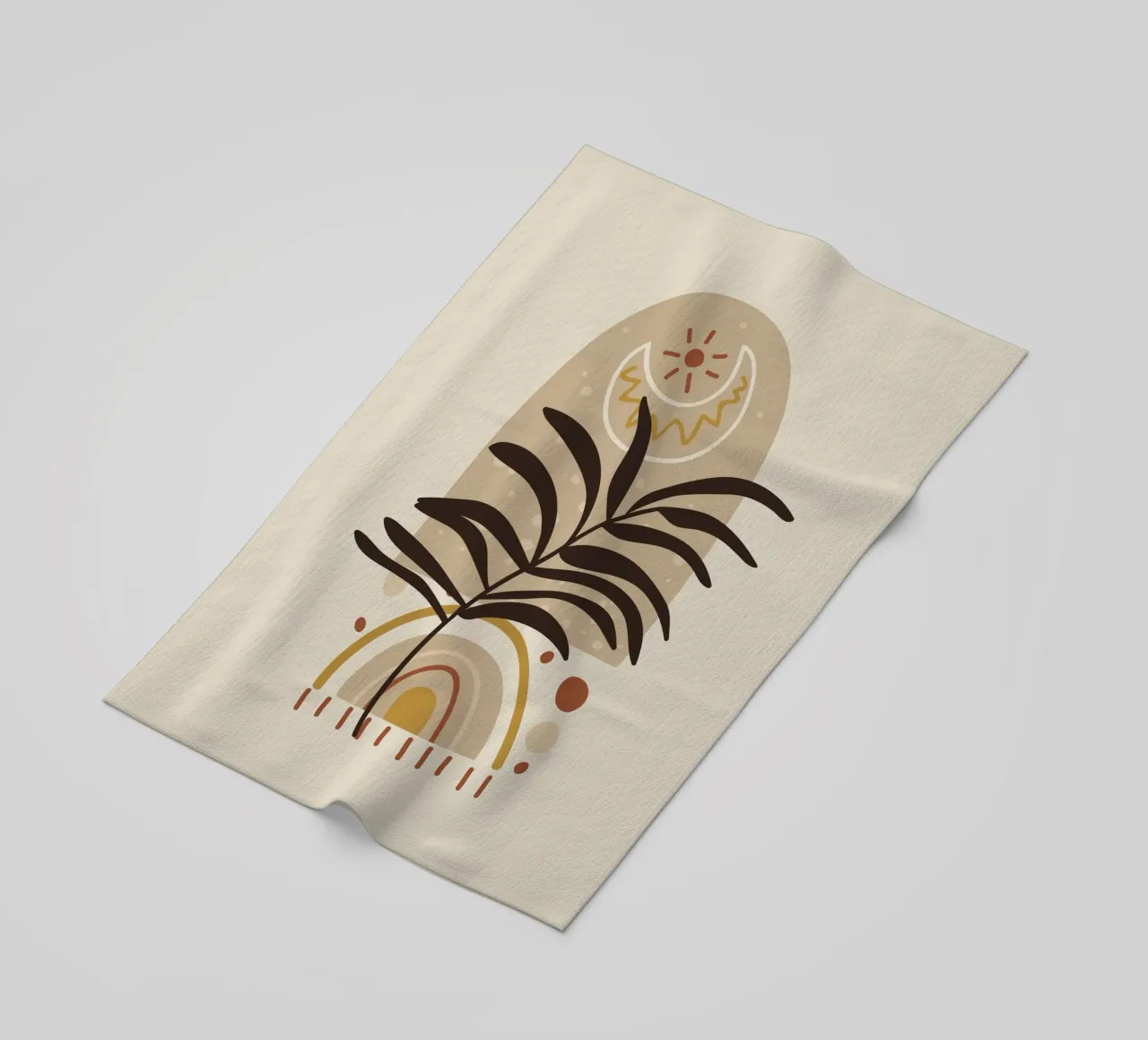 Natura boho - design astratto telo mare da Whole©