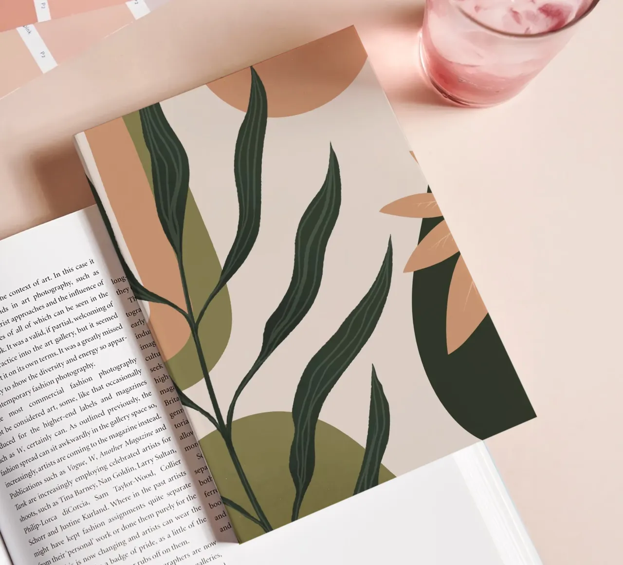 Botanical elegance - modern natural design notebook by Whole©