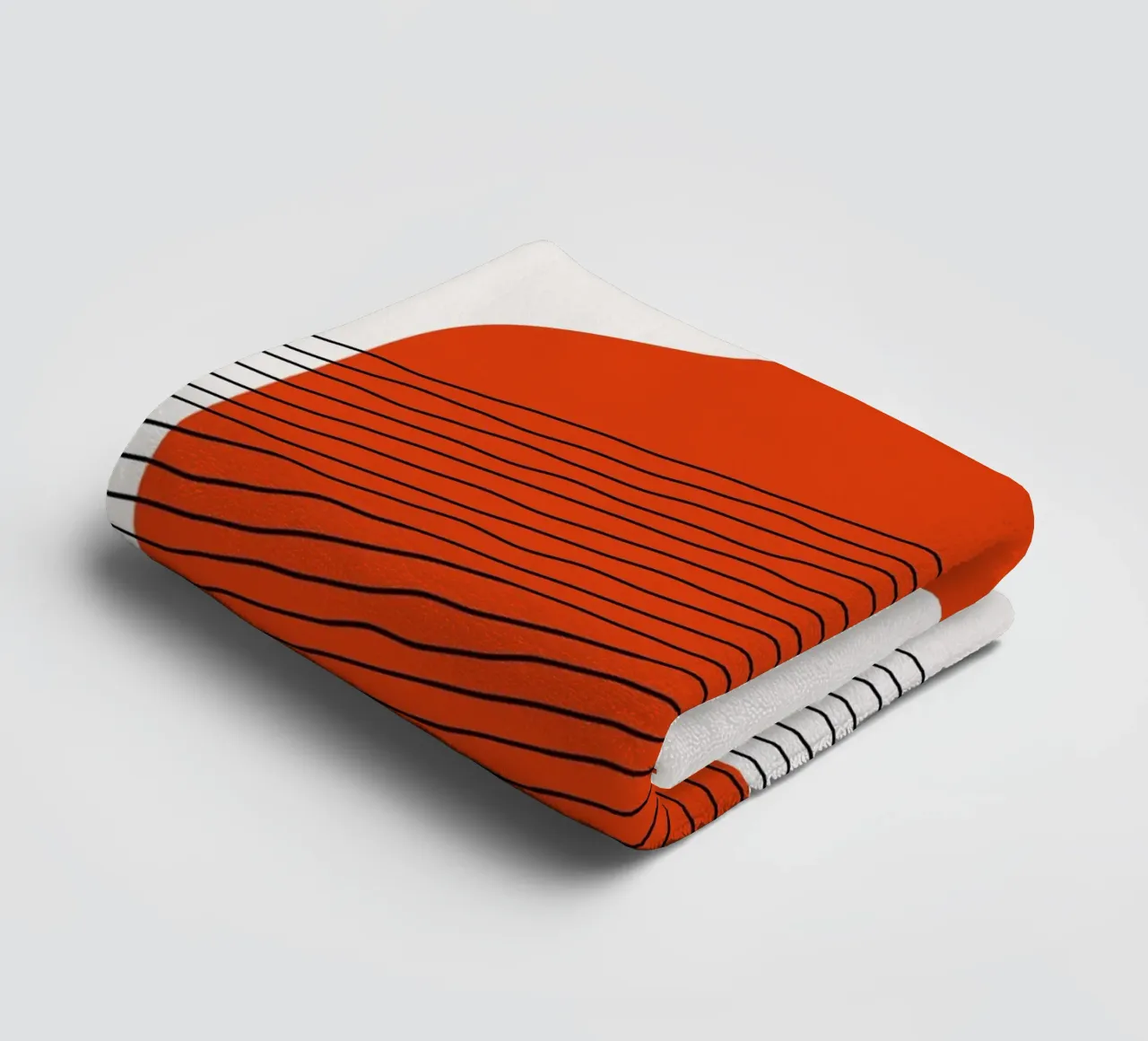 Abstract waves - Minimalist design towel by Whole©