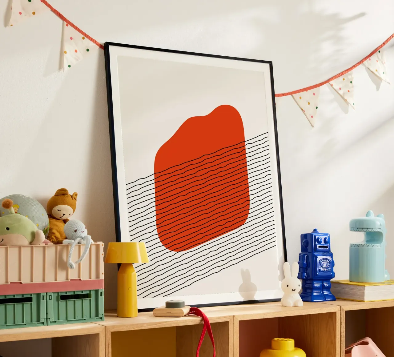 Abstract waves - Minimalist design hahnemühle by Whole©