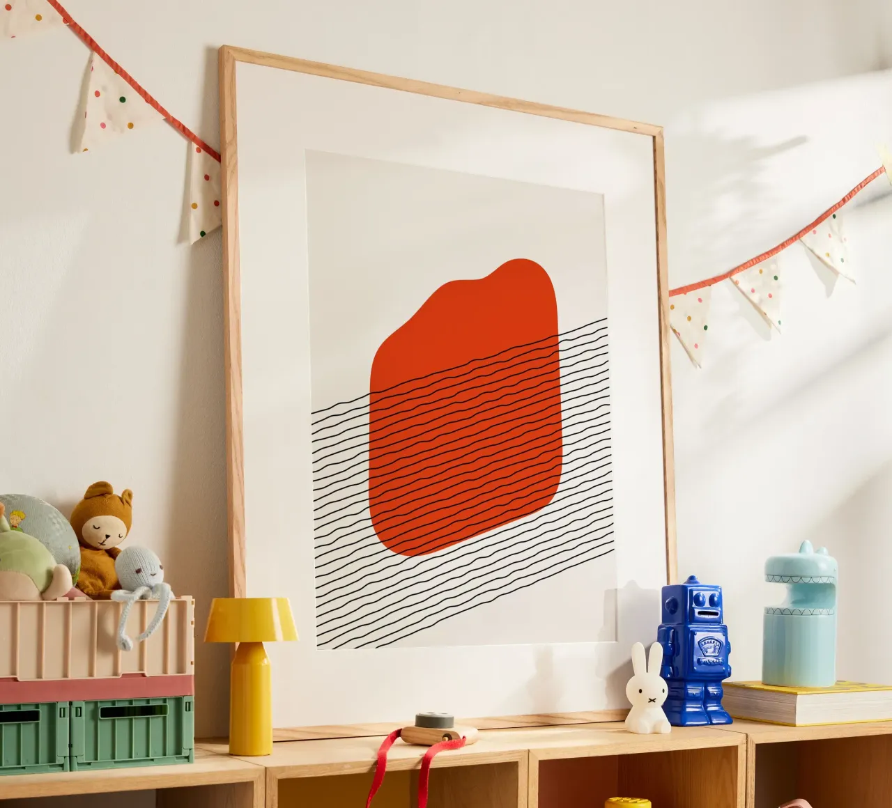 Abstract waves - Minimalist design hahnemühle by Whole©