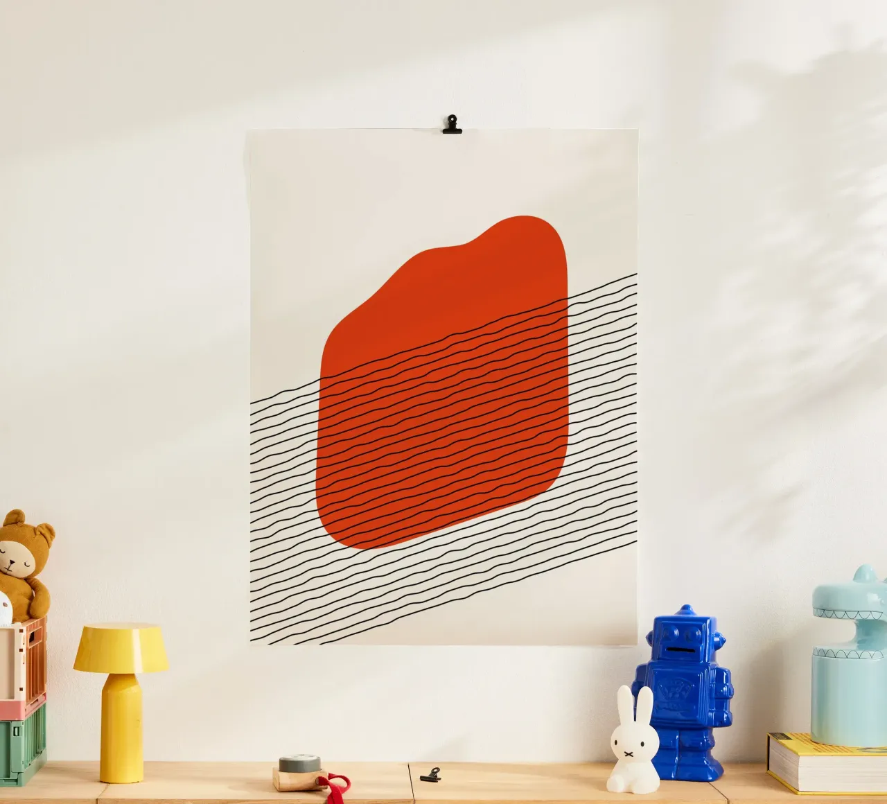 Abstract waves - Minimalist design hahnemühle by Whole©