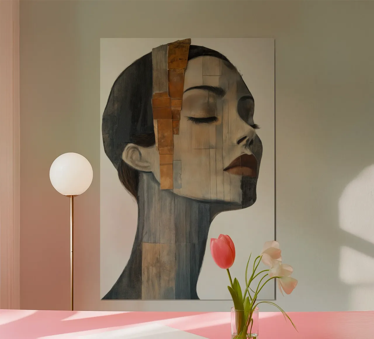 Abstract face hahnemühle by Imagine