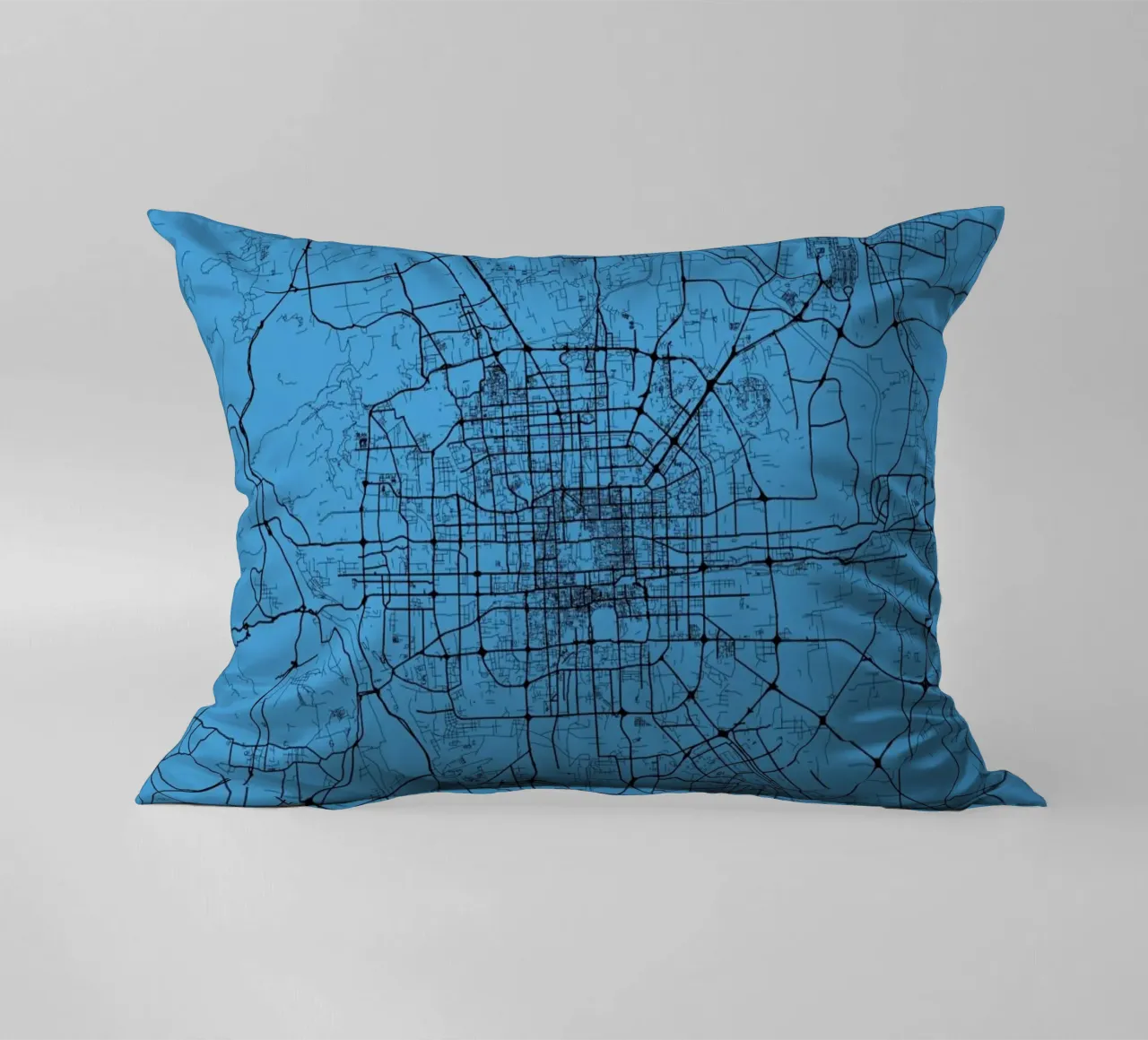 Bejing Blue decorative cushion by Urban Maps