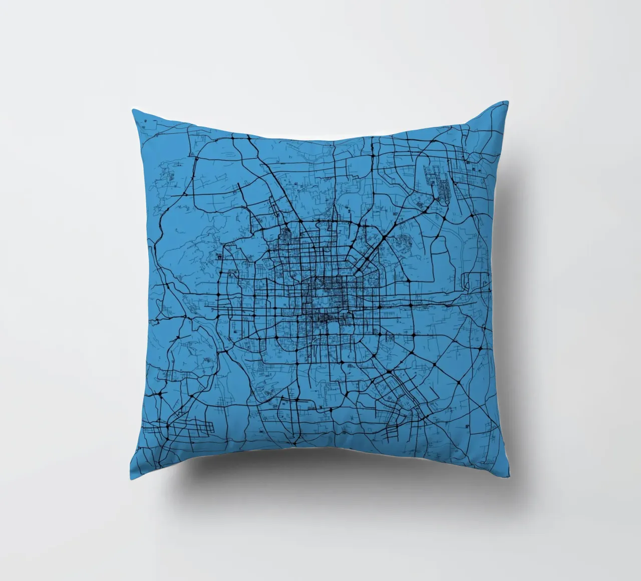 Bejing Blue decorative cushion by Urban Maps