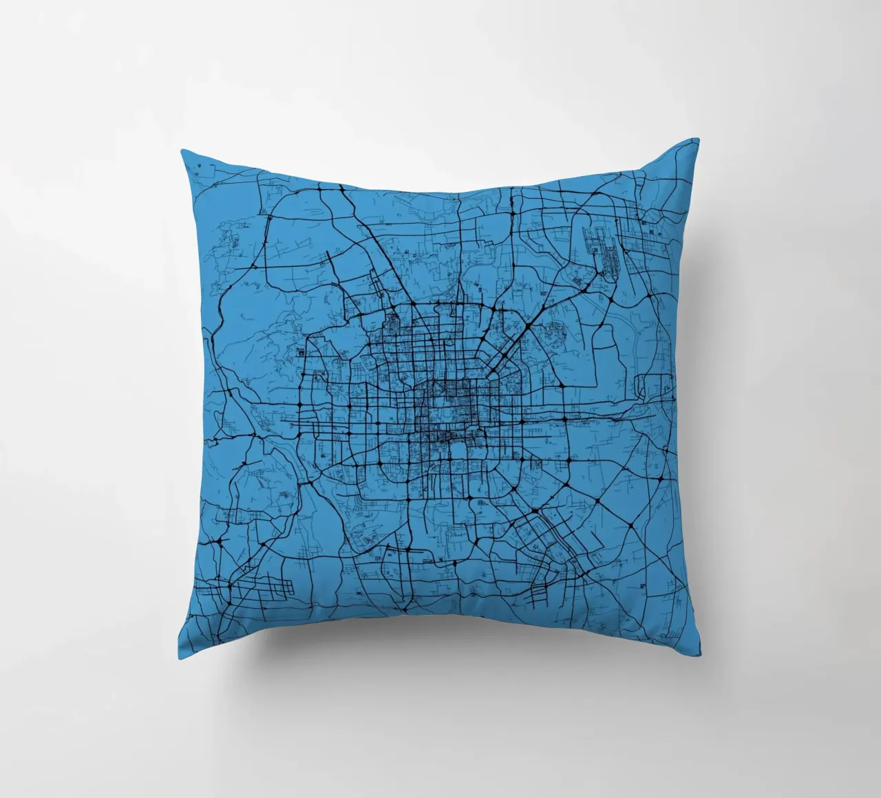 Bejing Blue decorative cushion by Urban Maps