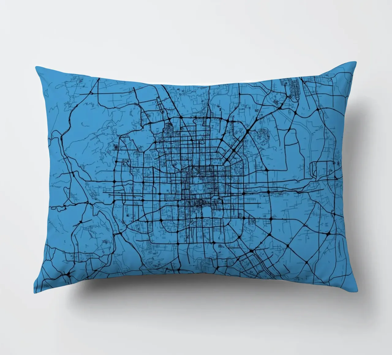 Bejing Blue decorative cushion by Urban Maps
