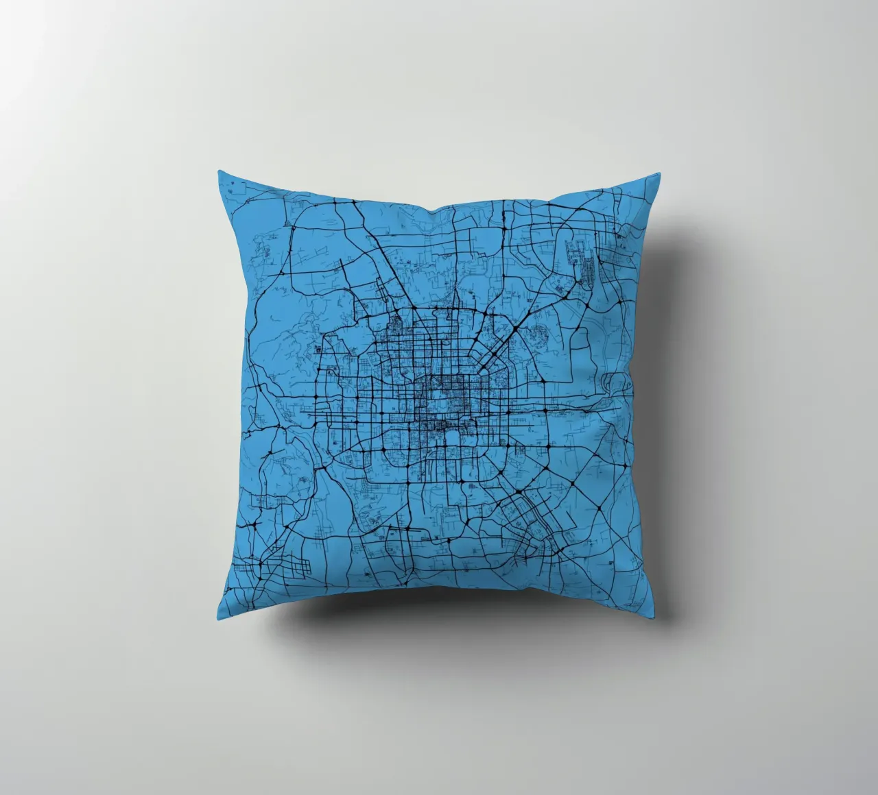Bejing Blue decorative cushion by Urban Maps