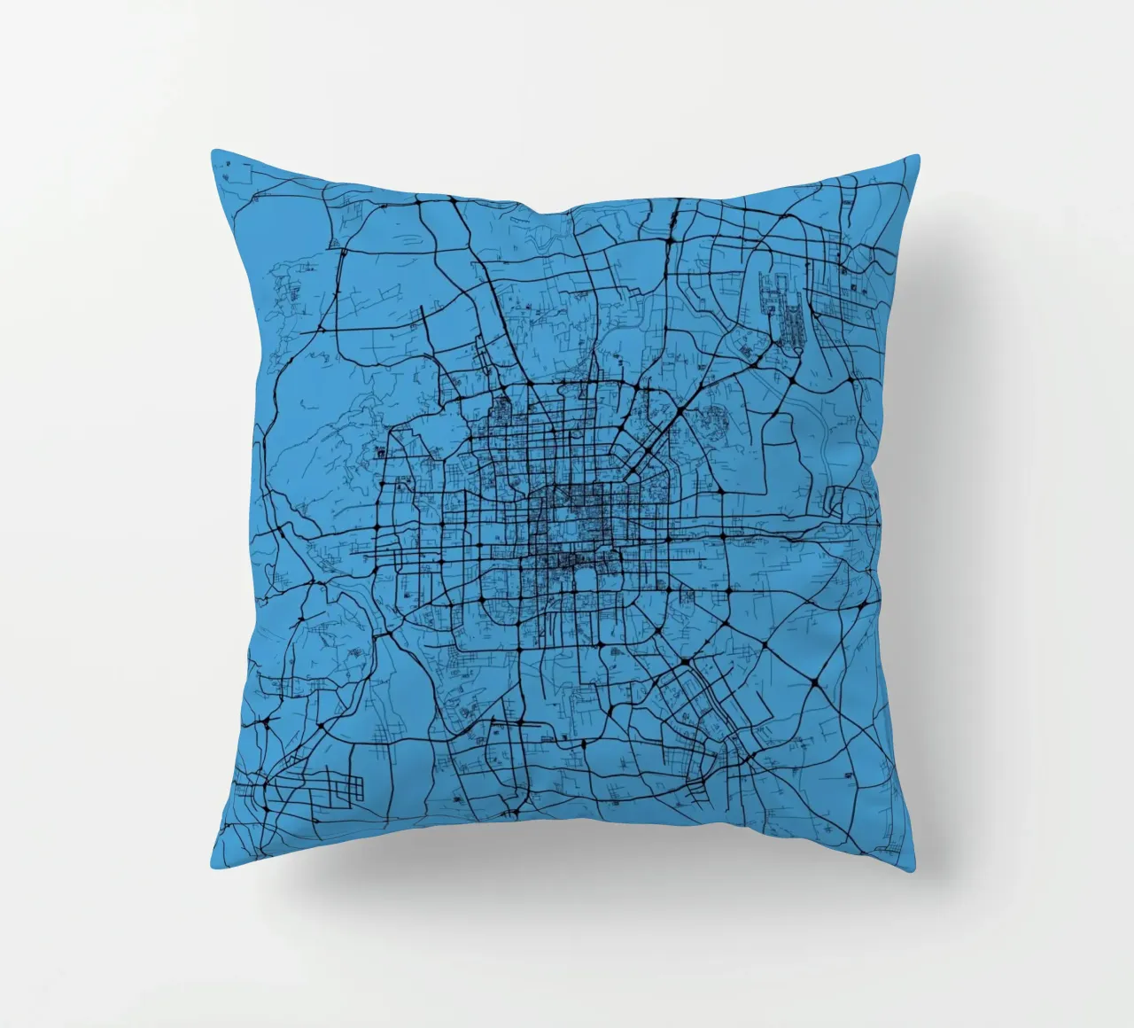 Bejing Blue decorative cushion by Urban Maps