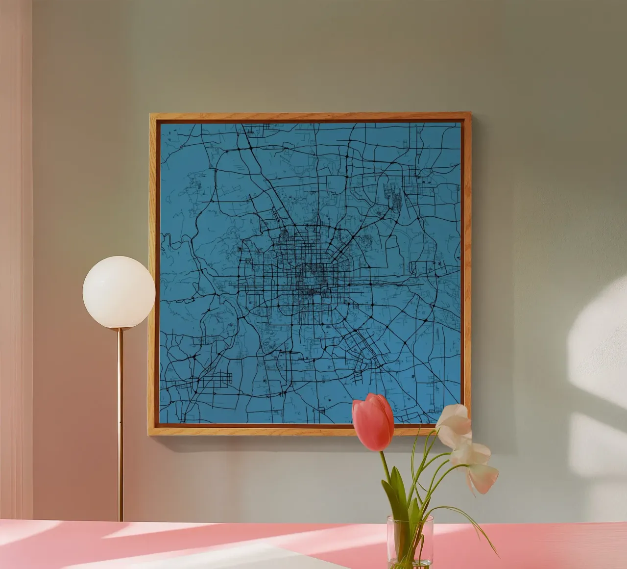 Bejing Blue plexiglass da Urban Maps