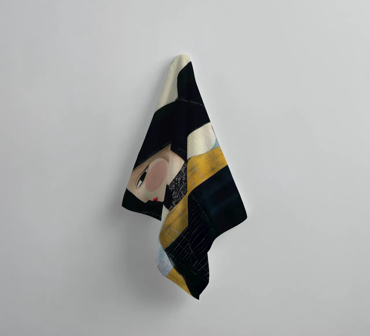 Abstracte zusters badhanddoek van Imagine