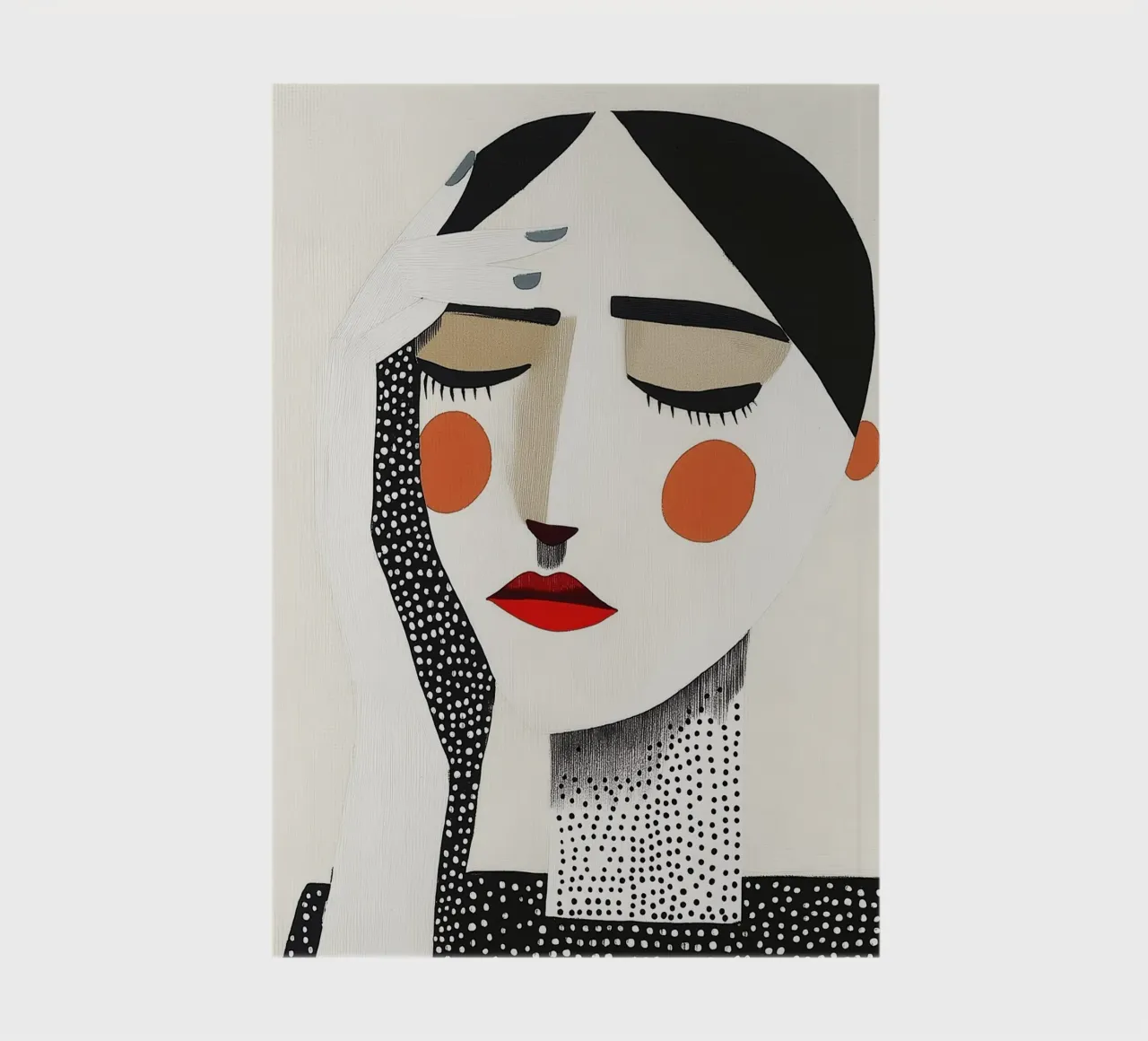 Vrouw modern abstract notebook by Imagine