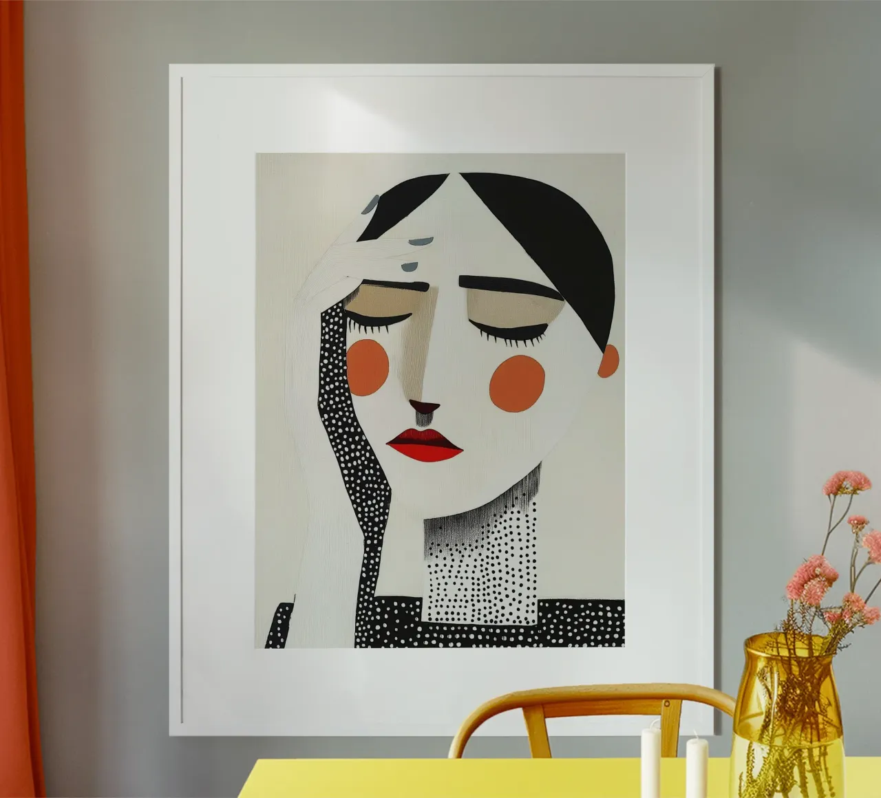 Vrouw modern abstract poster de Imagine