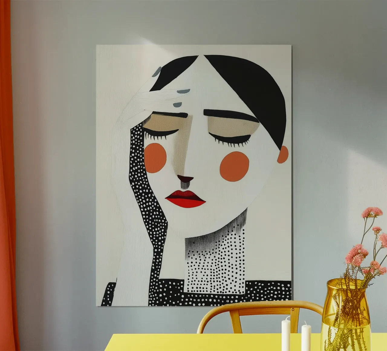 Vrouw modern abstract poster de Imagine