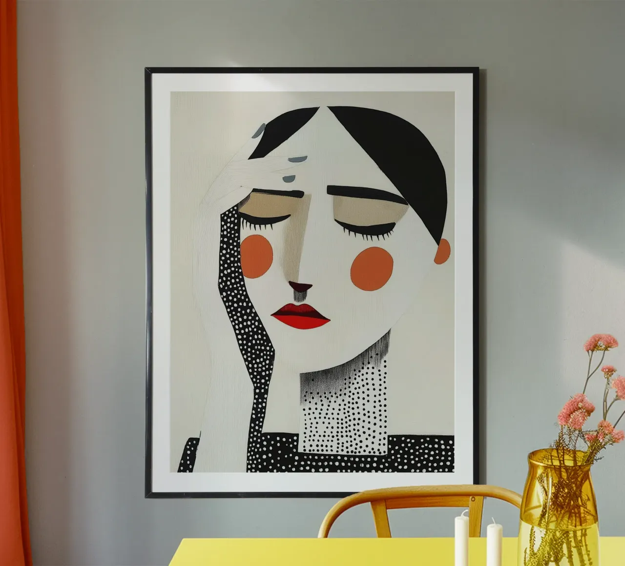 Vrouw modern abstract poster de Imagine