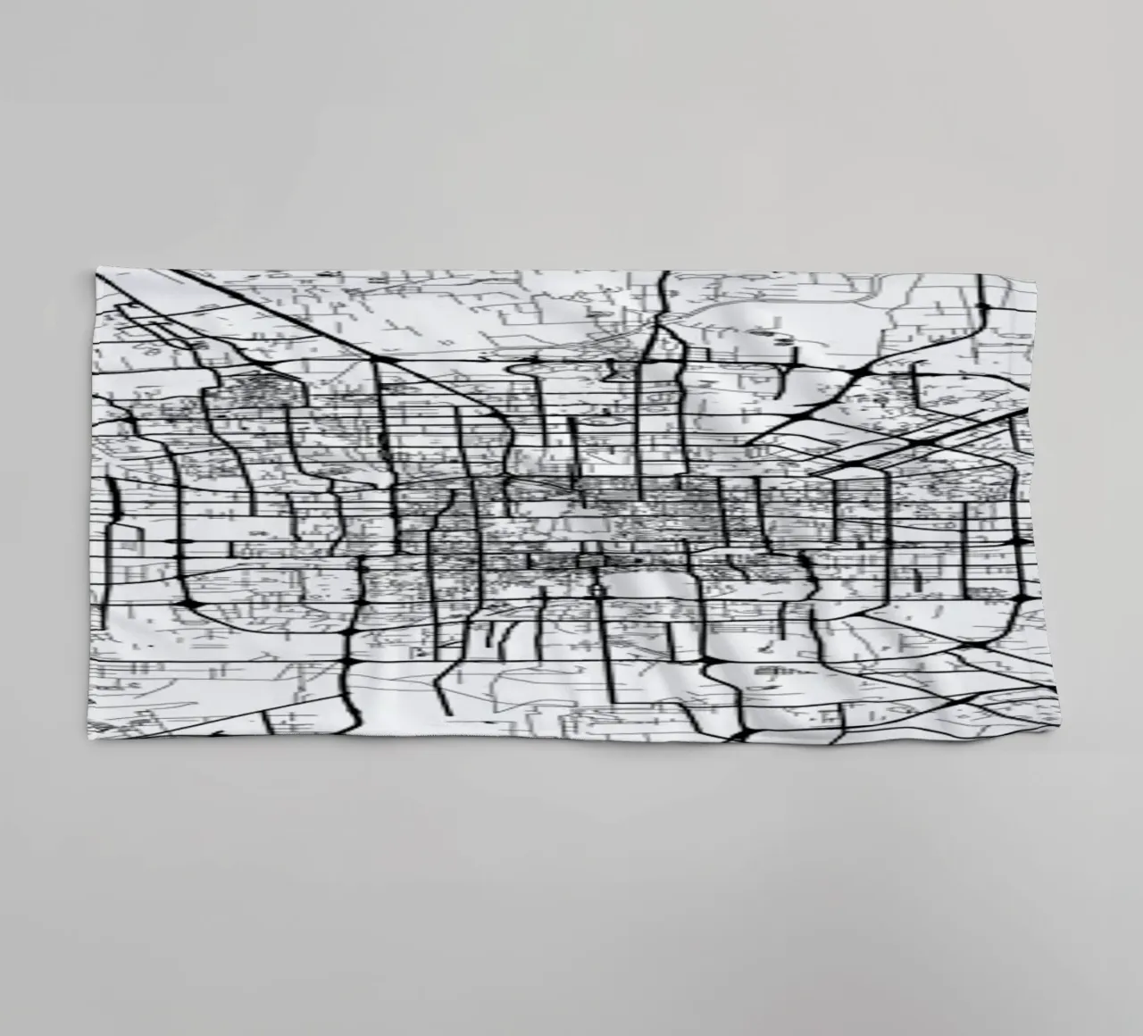 Bejing White asciugamano da bagno da Urban Maps