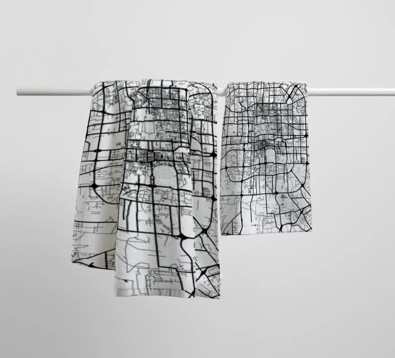 Bejing White asciugamano da bagno da Urban Maps