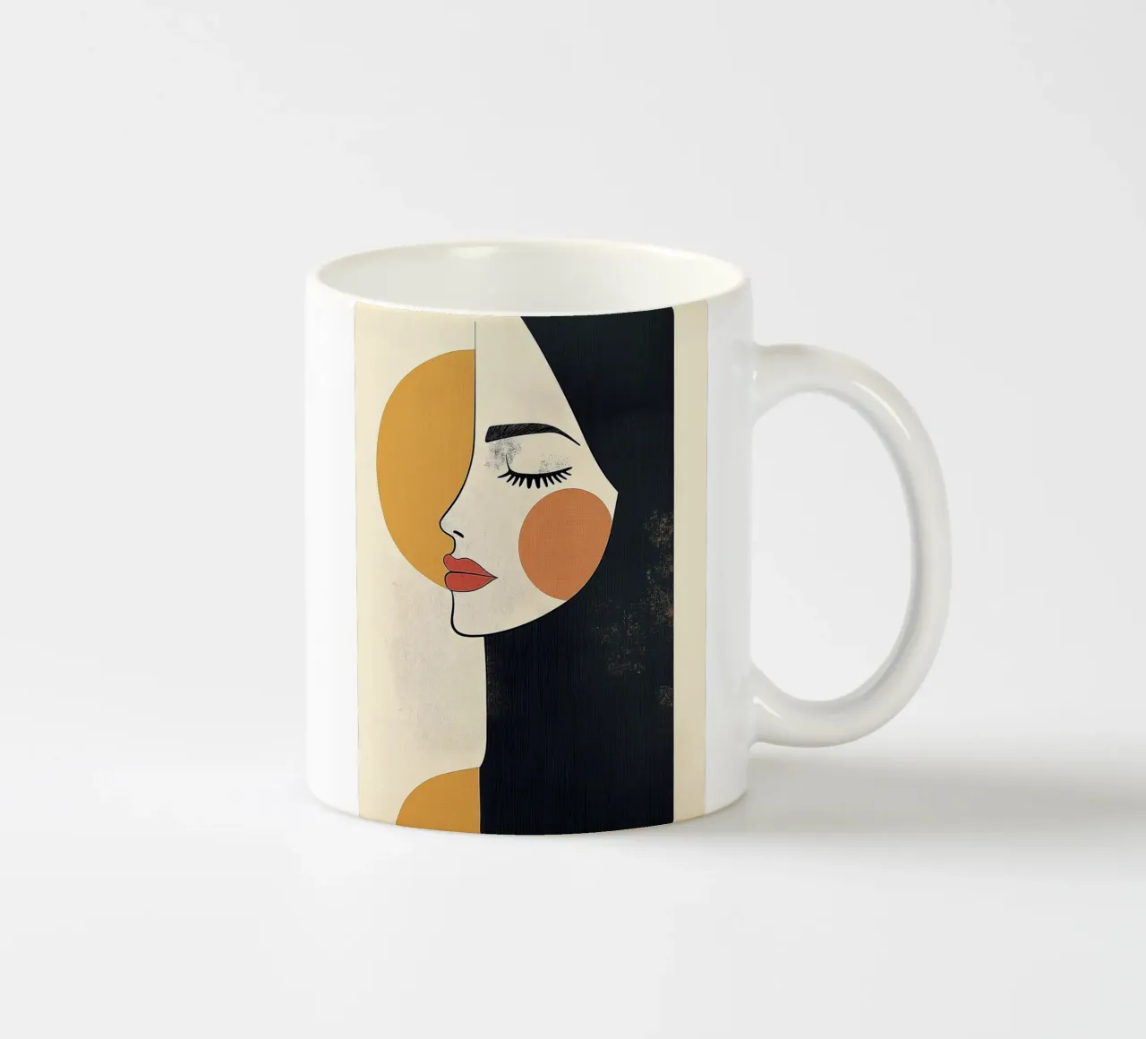 Astratto del Portret tazza in ceramica da Imagine