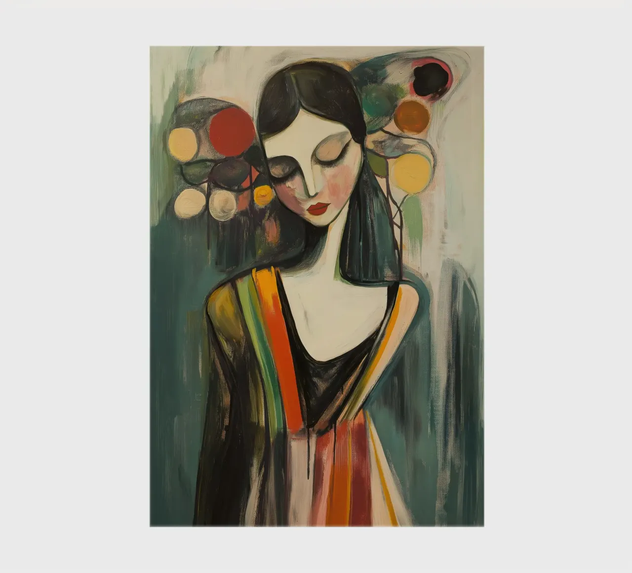 Vrouw modern abstract notebook by Imagine