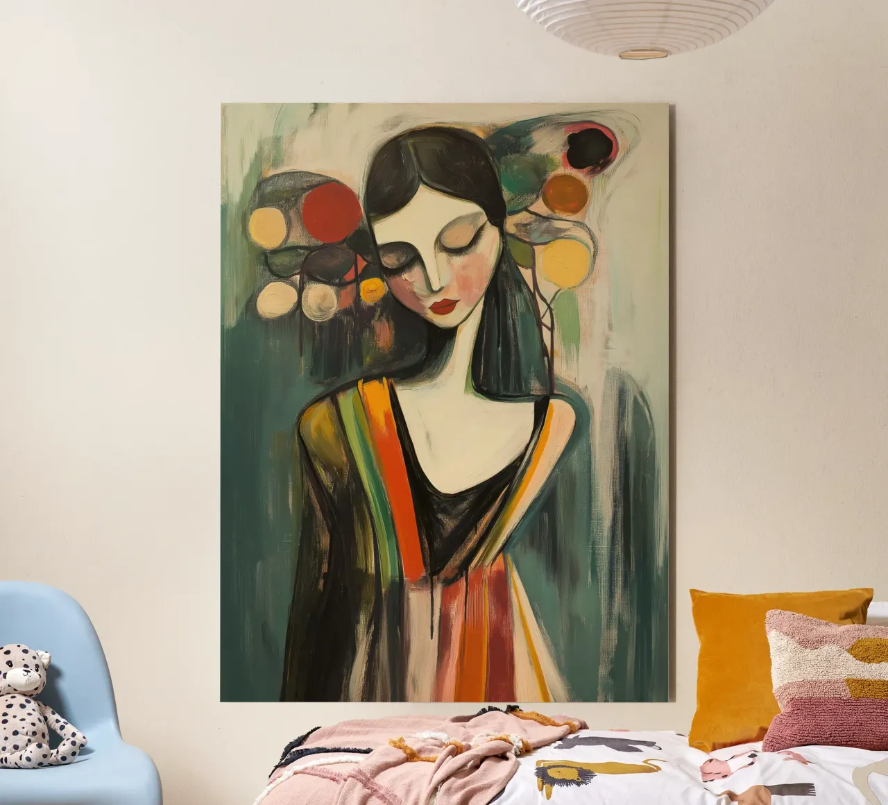 Vrouw modern abstrakt Alu-Dibond von Imagine