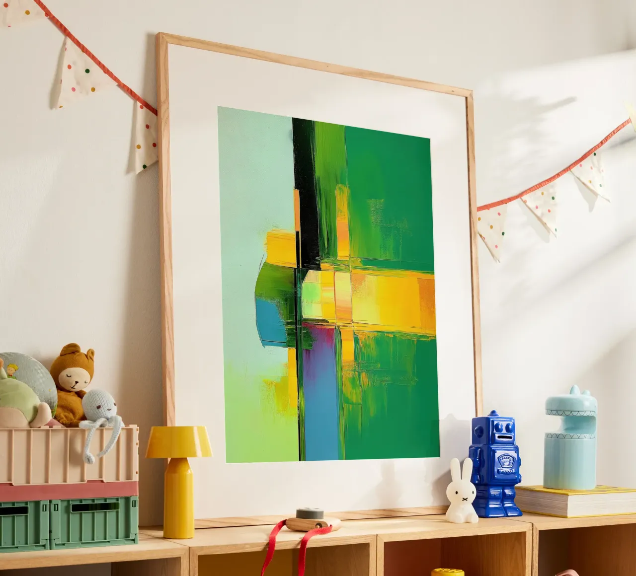 Abstract green poster by Imagine