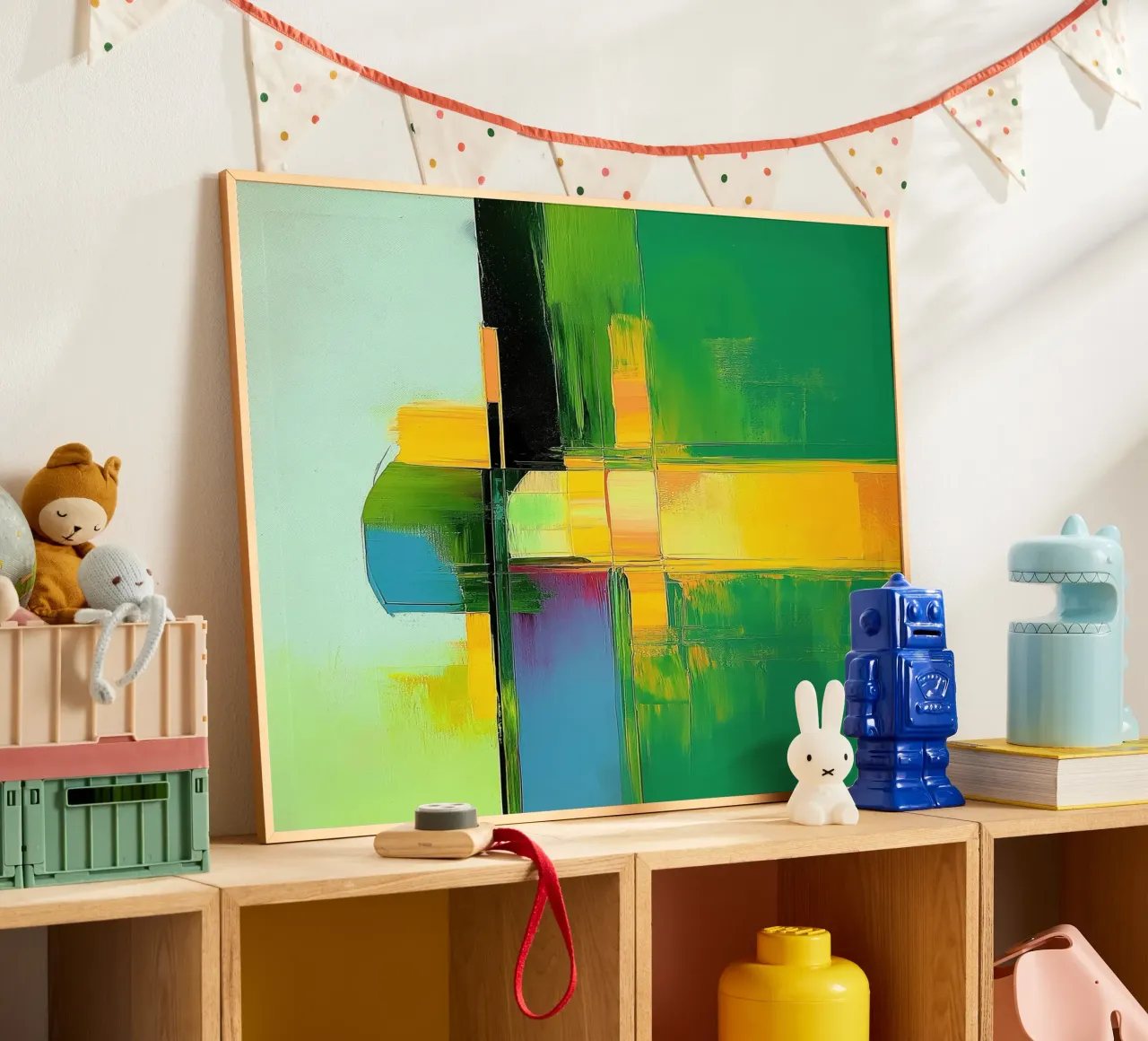 Abstract green poster by Imagine