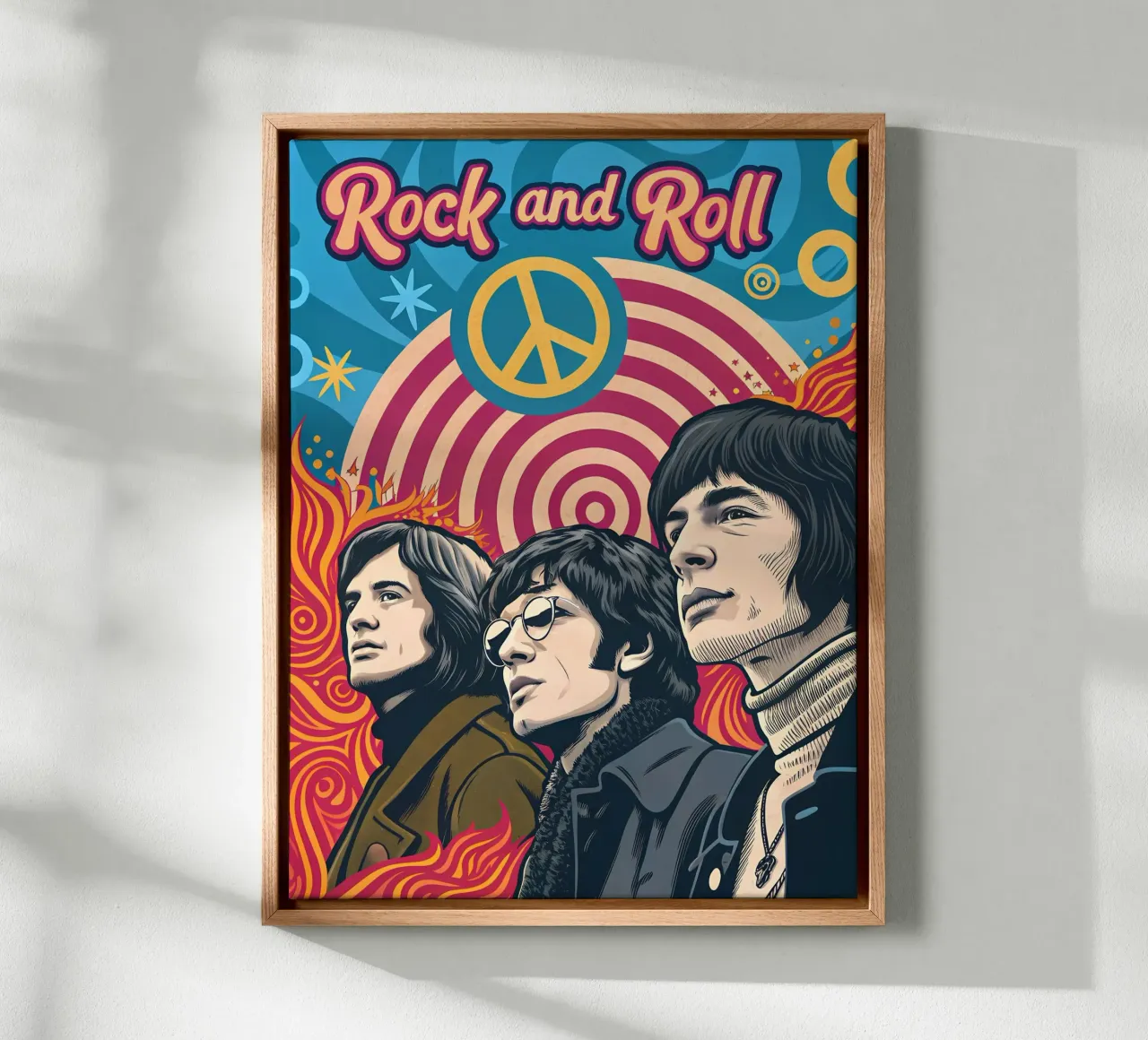 Rock and Roll: Una exploración visual del género musical lienzo de Jester Krew Art