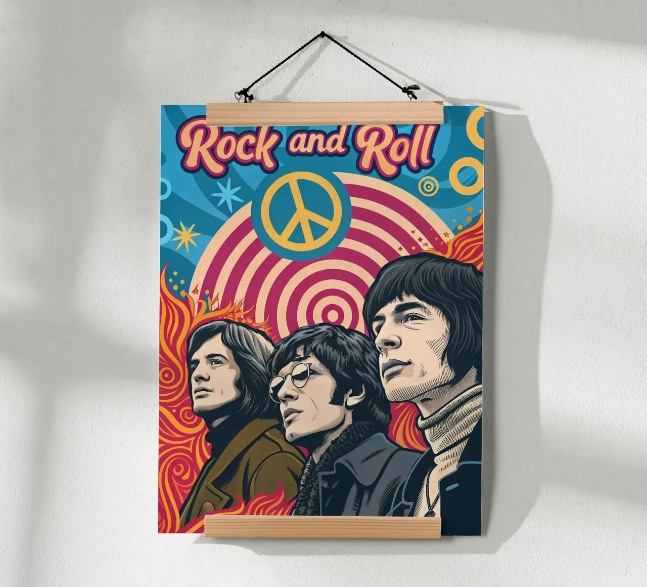 Rock and Roll: Una exploración visual del género musical hahnemühle de Jester Krew Art