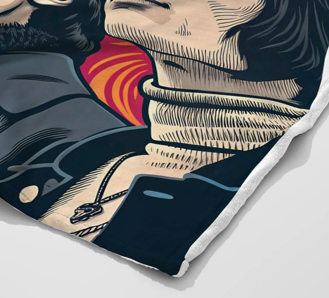 Rock and Roll: Un'esplorazione visiva del genere musicale coperta in pile da Jester Krew Art