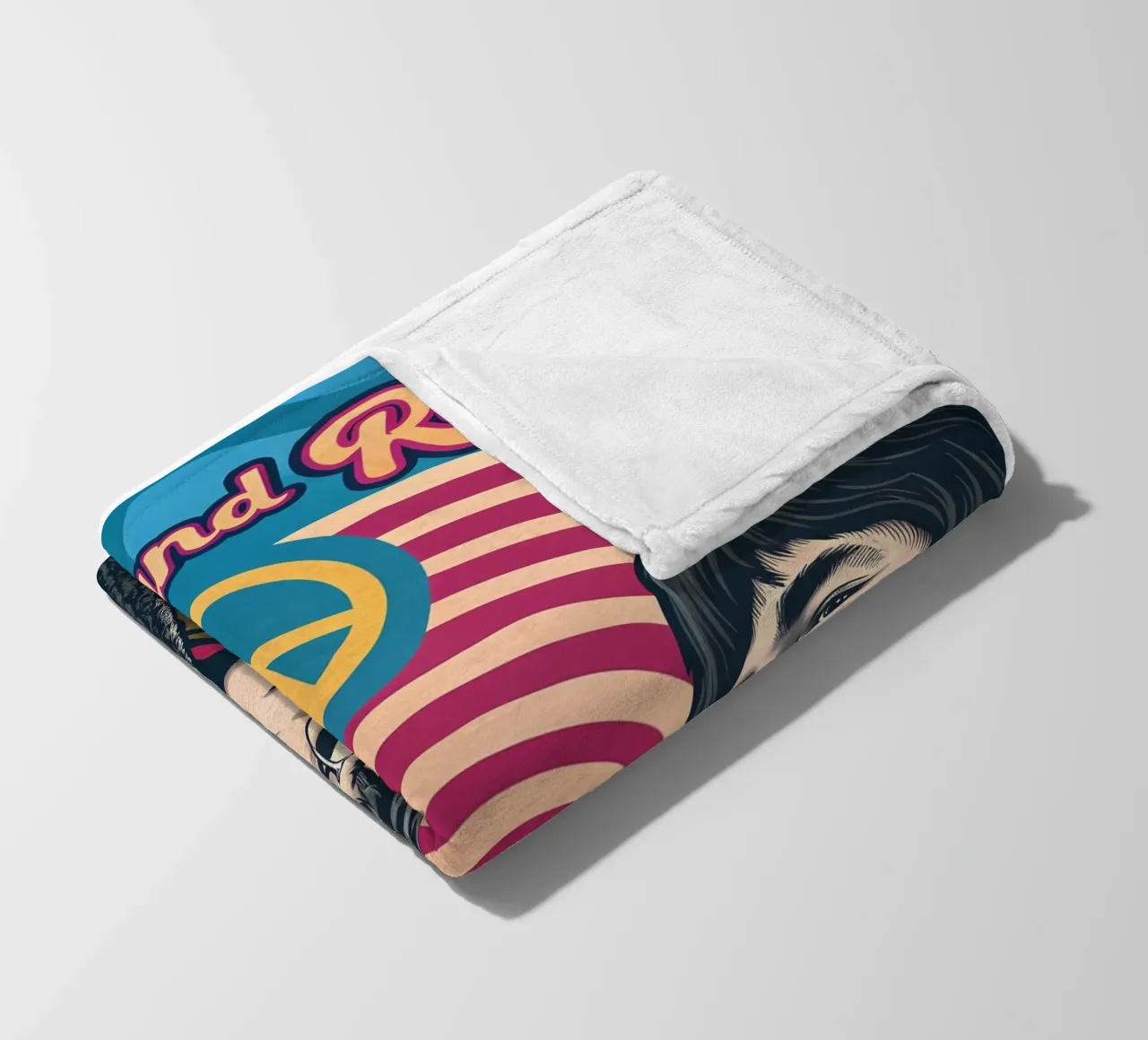 Rock and Roll: Un'esplorazione visiva del genere musicale coperta in pile da Jester Krew Art