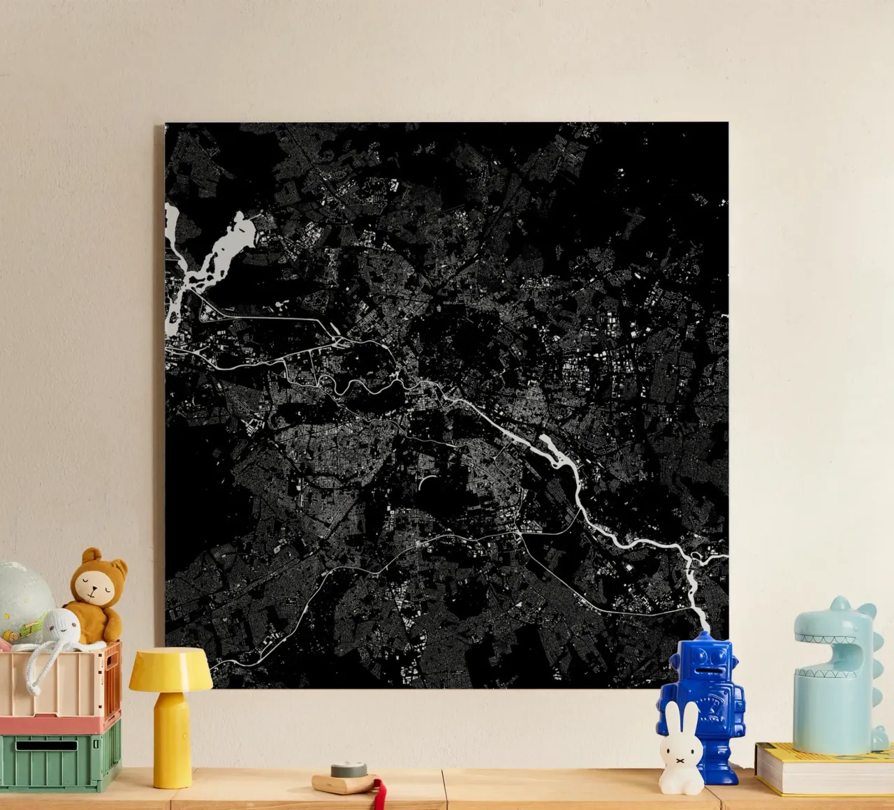 Berlin Black plexiglass da Urban Maps