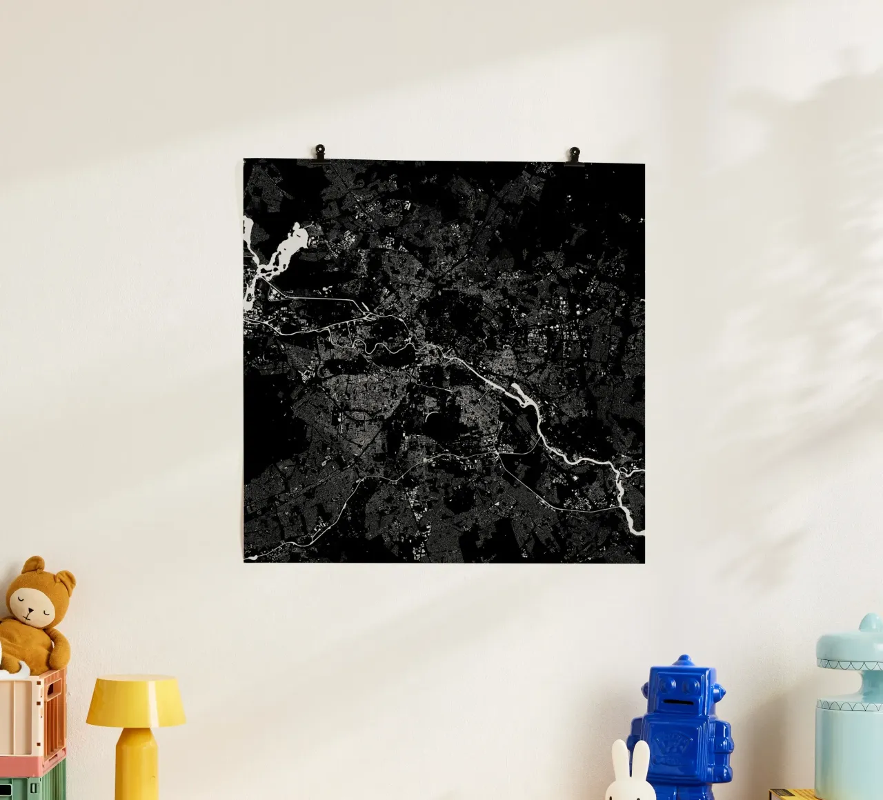 Berlin Black poster da Urban Maps