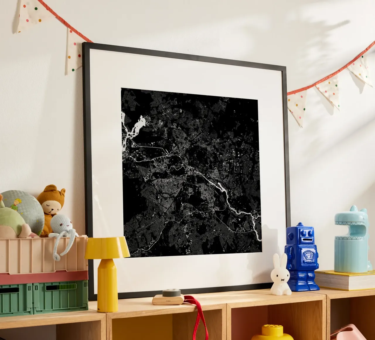 Berlin Black poster da Urban Maps