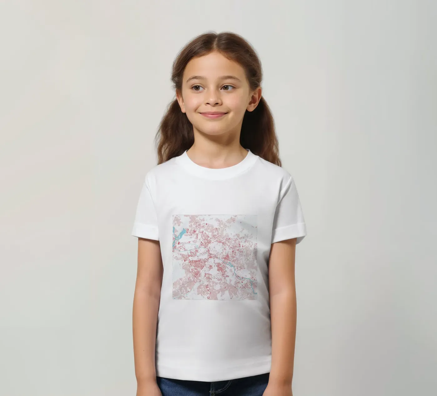 Berlin Red t-shirt bambini da Urban Maps