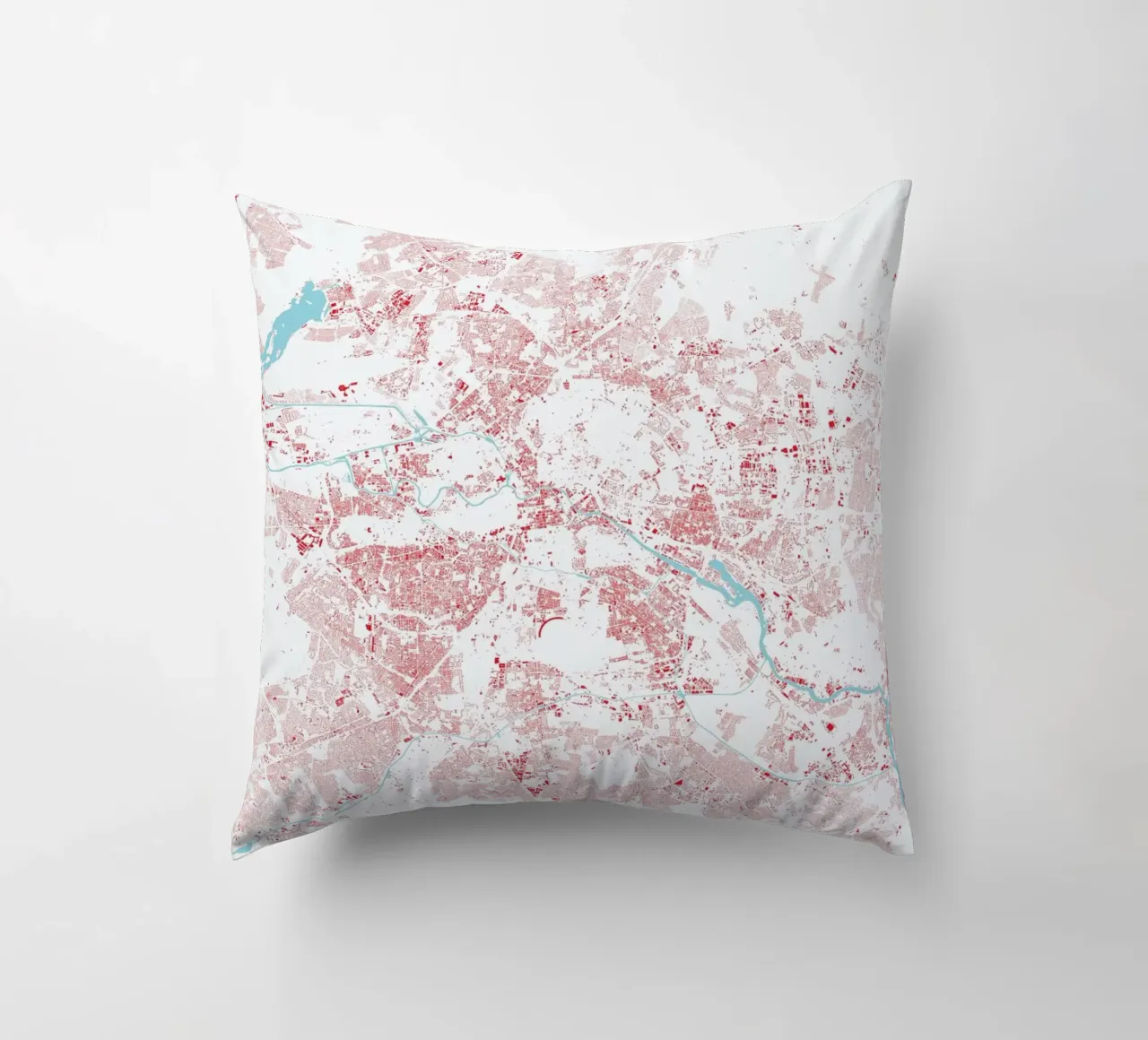 Berlin Red cuscino da Urban Maps