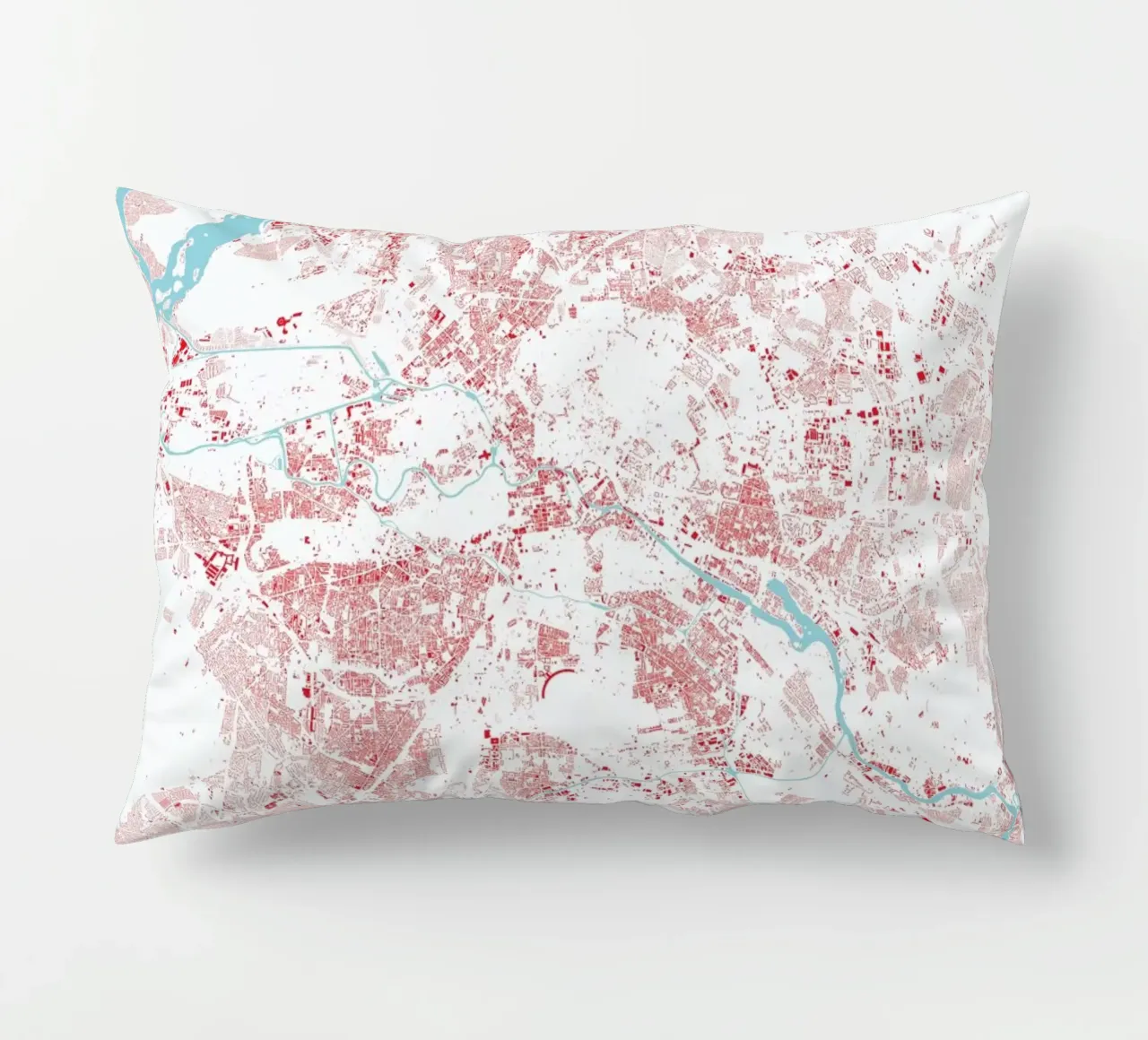 Berlin Red cuscino da Urban Maps