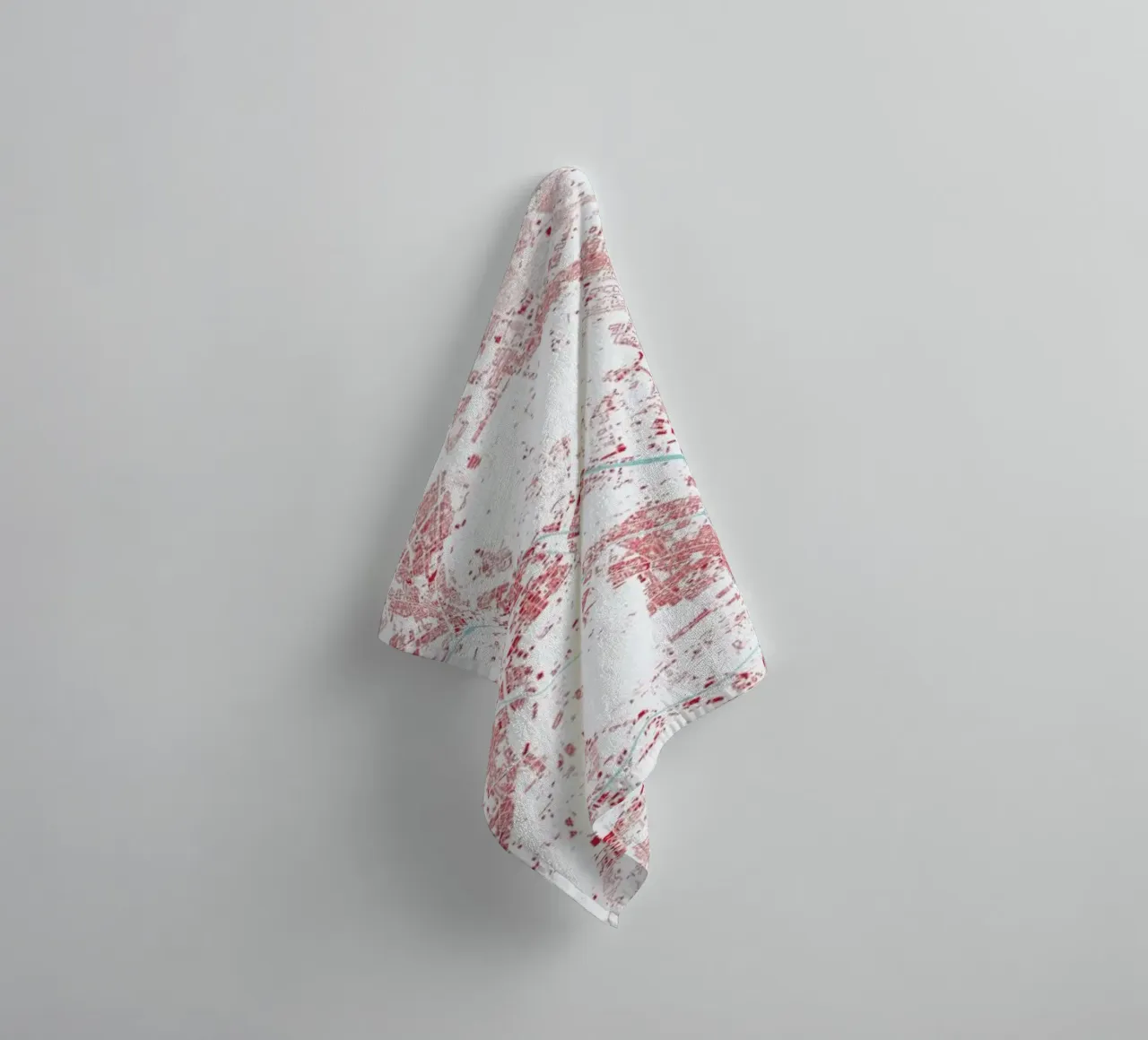 Berlin Red towel by Urban Maps