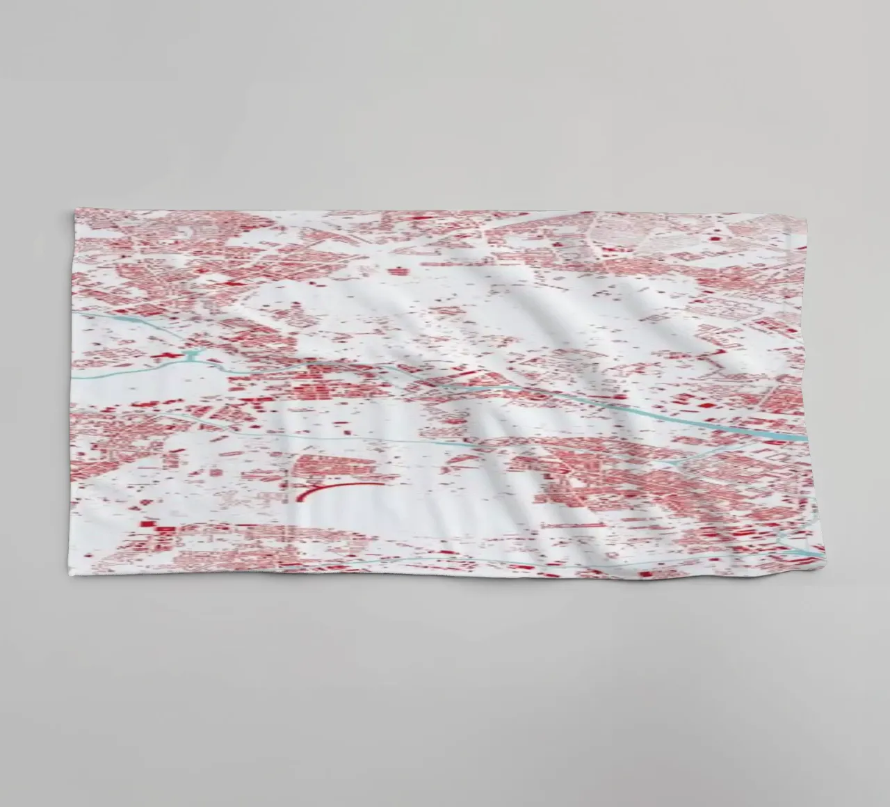 Berlin Red towel by Urban Maps