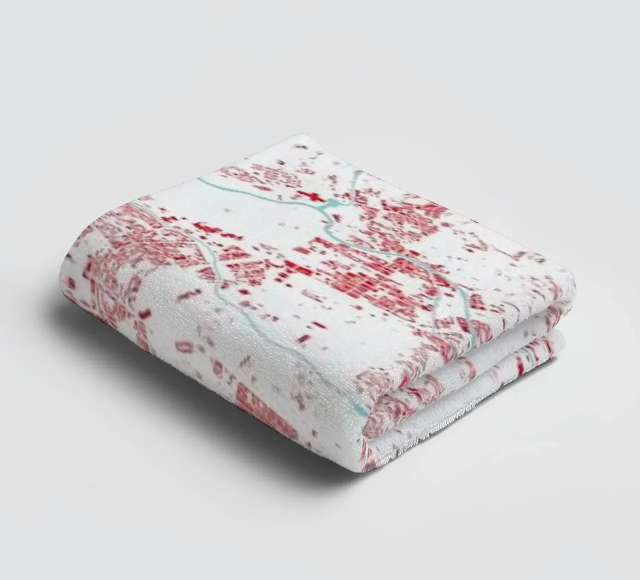Berlin Red towel by Urban Maps