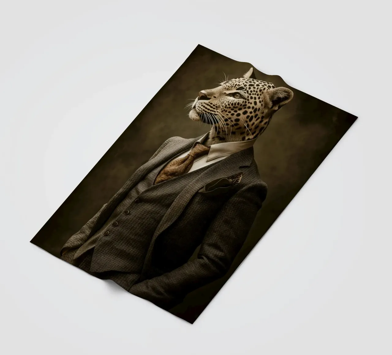 Leopard in der Kleidung Fleecedecke von Imagine