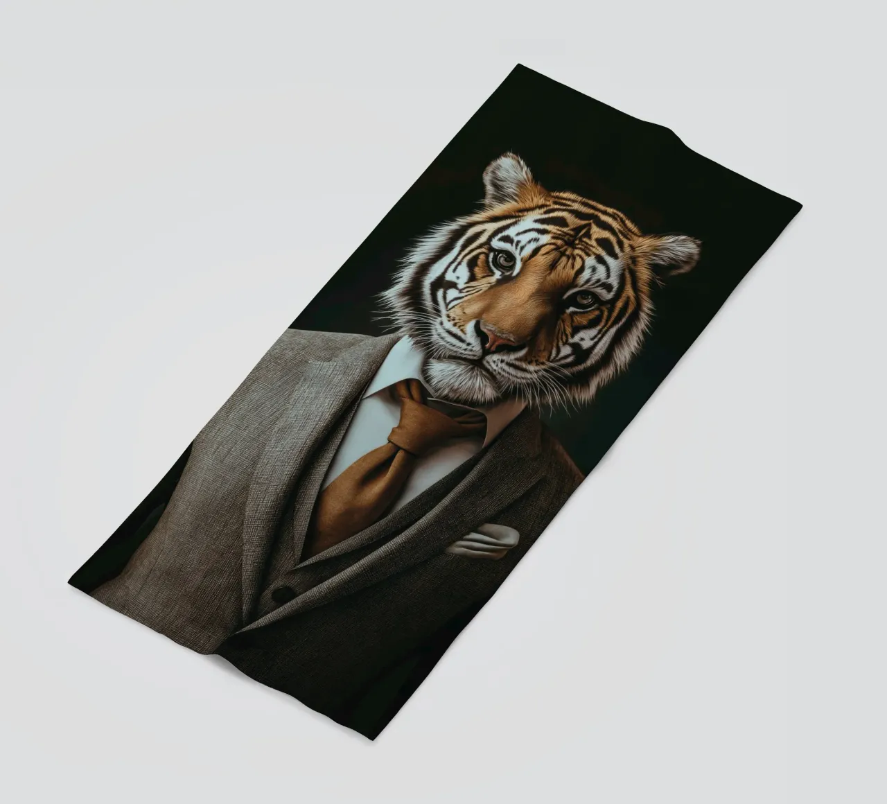 Tiger in a costume beach towel by Imagine